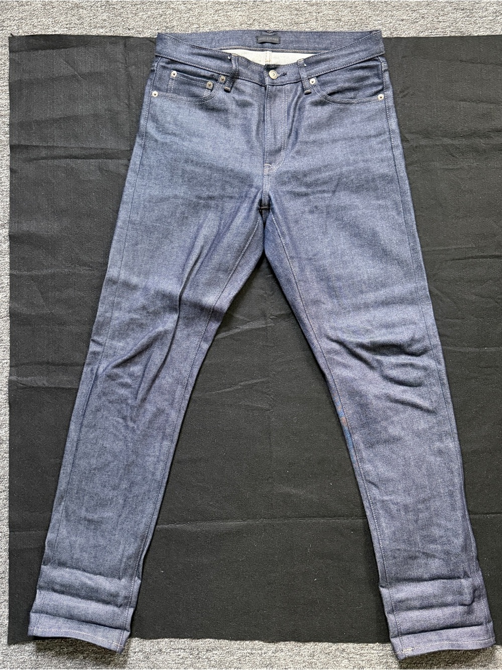 Uniqlo Men's Kaihara Selvedge Denim Jeans Indigo Size 31x32 Slim Straight NWOT